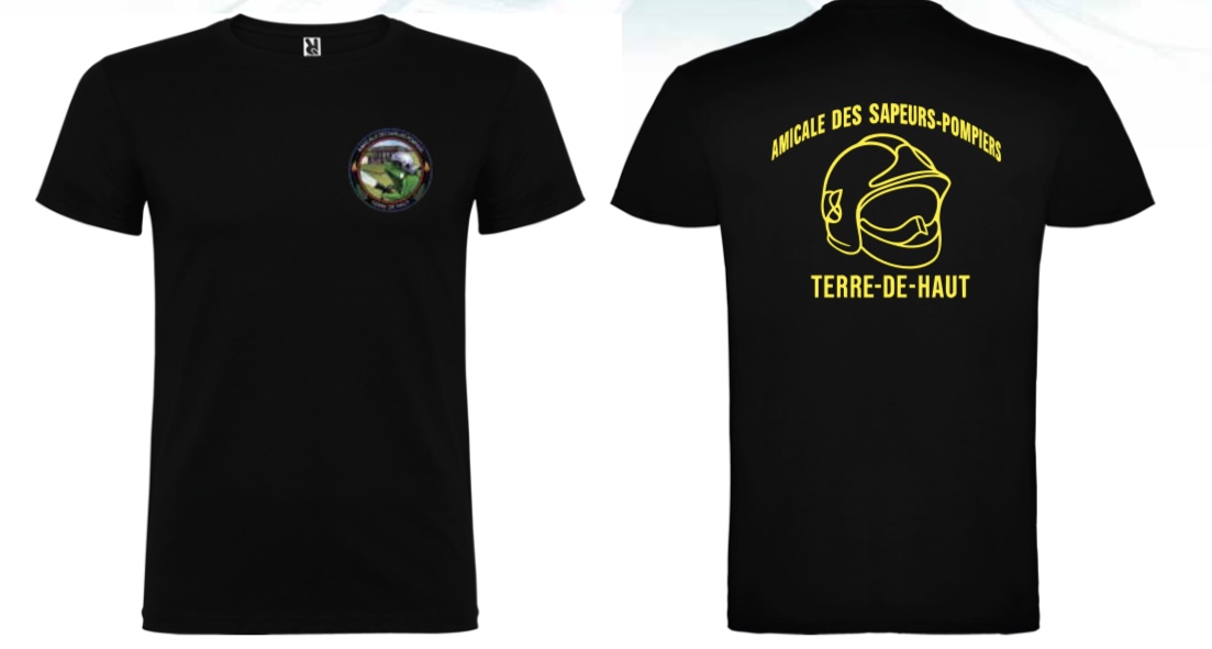 Tee-shirt noir Amicale SP Terre-de-Haut